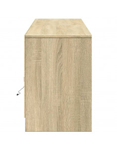 Mobile Porta TV con LED Rovere Sonoma 180x34x50cm in Truciolato 2