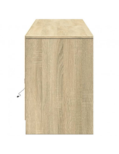 Mobile Porta TV con LED Rovere Sonoma 180x34x50cm in Truciolato