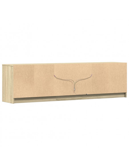 Mobile Porta TV con LED Rovere Sonoma 180x34x50cm in Truciolato