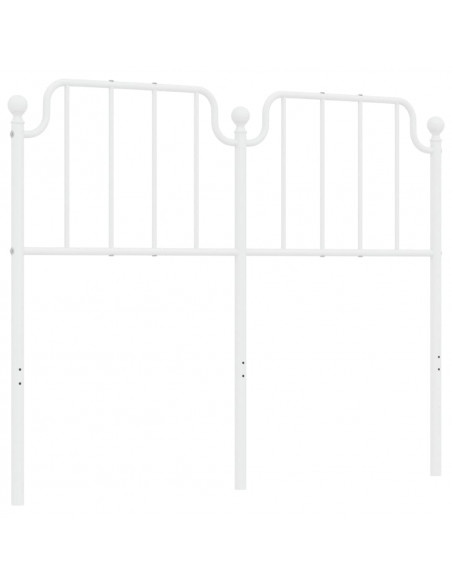 Testiera in Metallo Bianco 120 cm