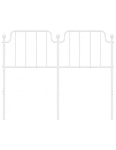 Testiera in Metallo Bianco 120 cm