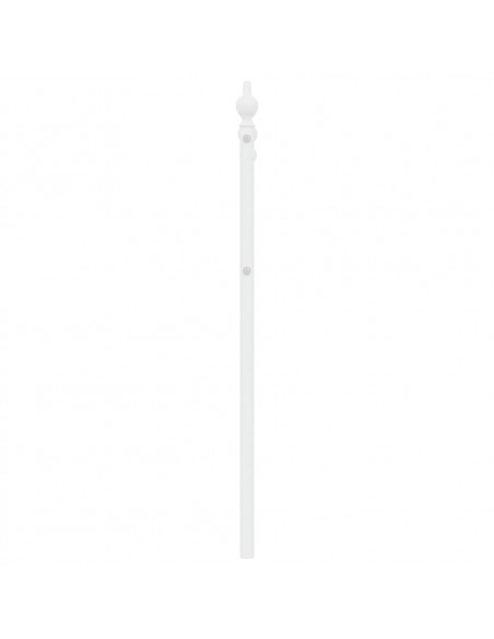Testiera in Metallo Bianco 120 cm