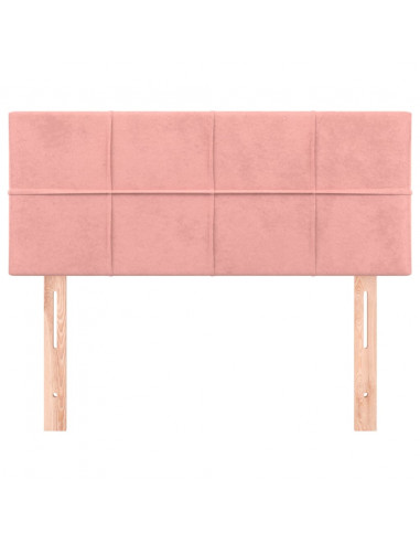 Testiera Rosa 80x5x78/88 cm in Velluto