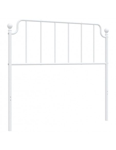 Testiera in Metallo Bianco 107 cm