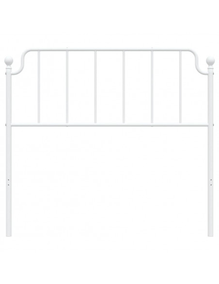 Testiera in Metallo Bianco 107 cm