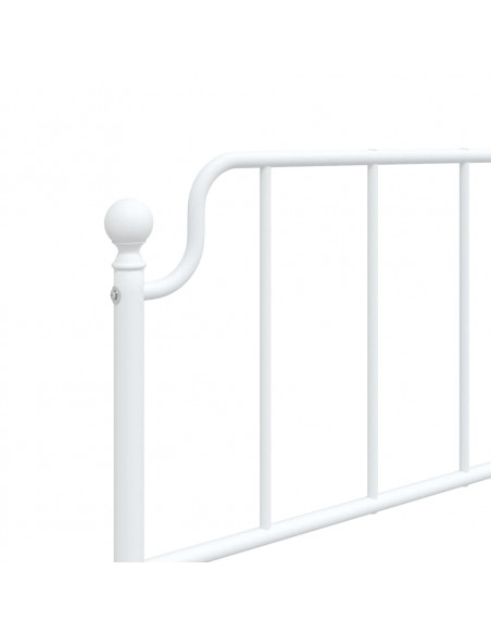 Testiera in Metallo Bianco 107 cm