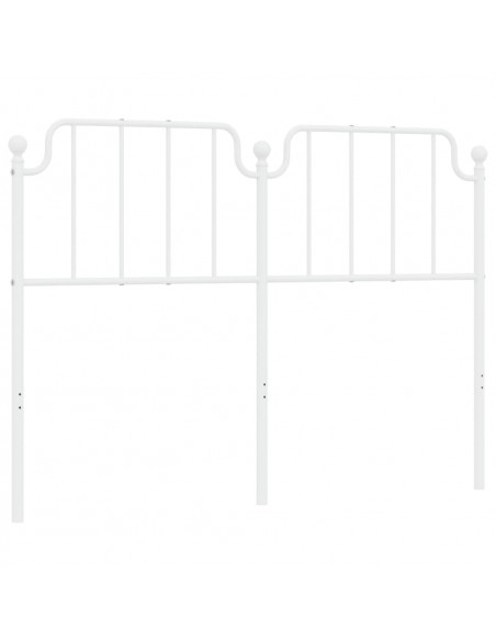 Testiera in Metallo Bianco 150 cm