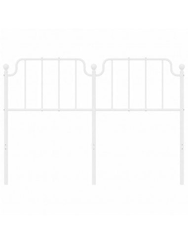 Testiera in Metallo Bianco 150 cm