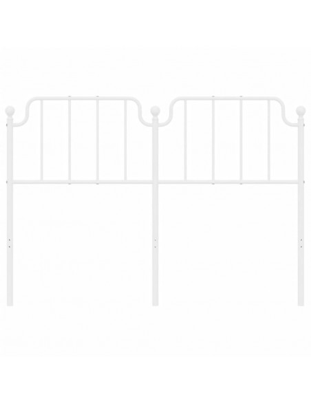 Testiera in Metallo Bianco 150 cm