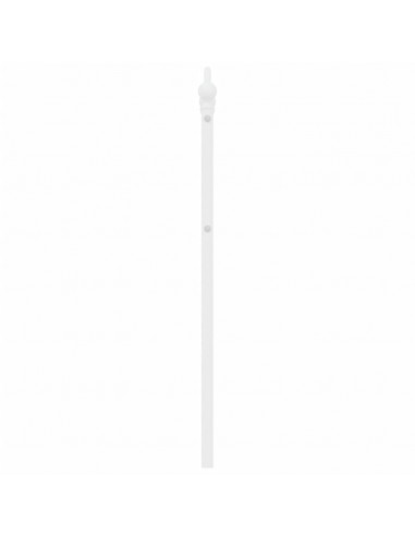 Testiera in Metallo Bianco 150 cm