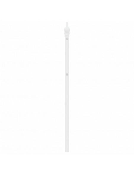 Testiera in Metallo Bianco 150 cm