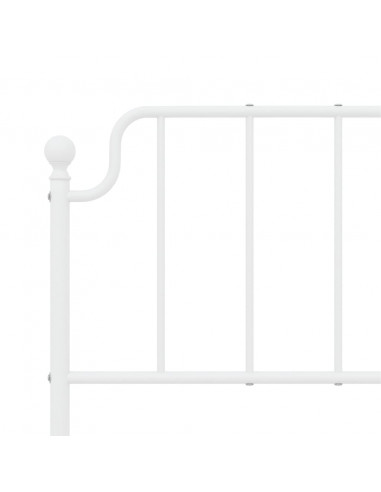 Testiera in Metallo Bianco 150 cm