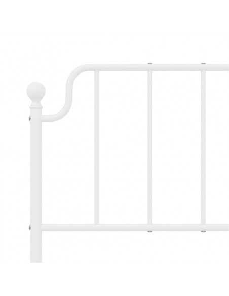 Testiera in Metallo Bianco 150 cm