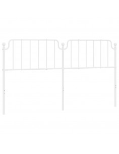 Testiera in Metallo Bianco 180 cm 2