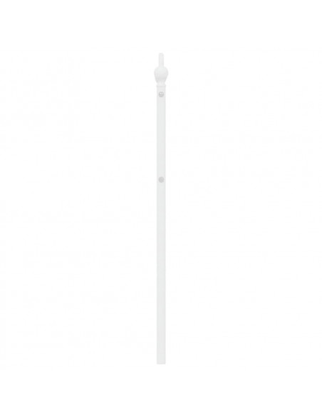 Testiera in Metallo Bianco 180 cm