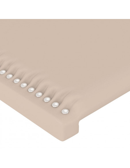Testiere 2 pz Cappuccino 100x5x78/88 cm in Similpelle
