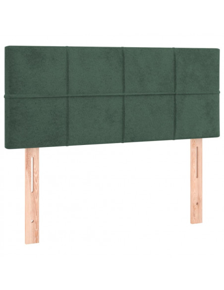 Testiera a LED Verde Scuro 80x5x78/88 cm in Velluto