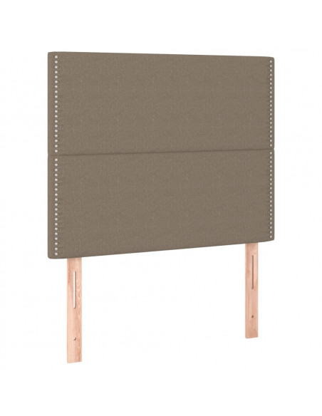 Testiera 2 pz Tortora 100x5x78/88 cm in Tessuto