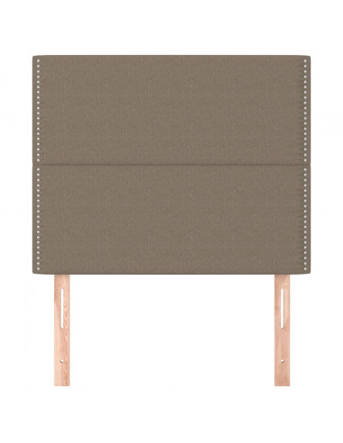 Testiera 2 pz Tortora 100x5x78/88 cm in Tessuto