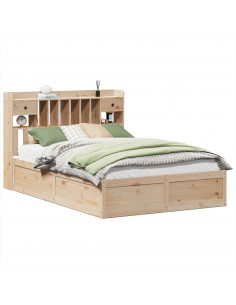 Giroletto senza Materasso 140x200 cm in Legno Massello di Pino 2