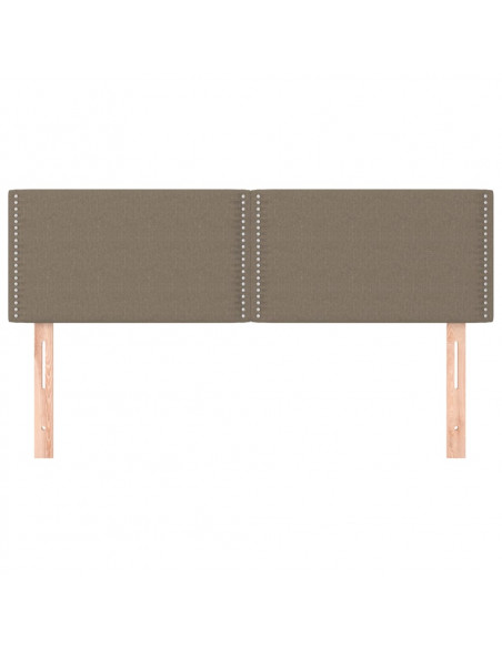 Testiere 2 pz Tortora 72x5x78/88 cm in Tessuto