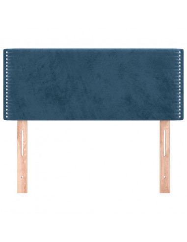 Testiera Blu Scuro 100x5x78/88 cm in Velluto