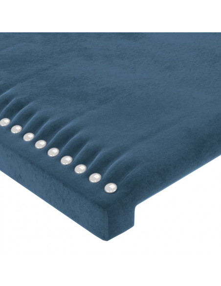 Testiera Blu Scuro 100x5x78/88 cm in Velluto