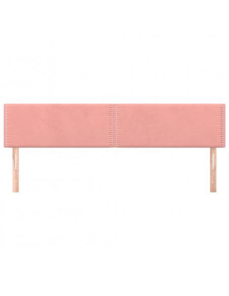 Testiere 2 pz Rosa 100x5x78/88 cm in Velluto
