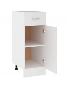 Armadio con Cassetto Bianco 30x46x81,5 cm in Legno Multistrato 2
