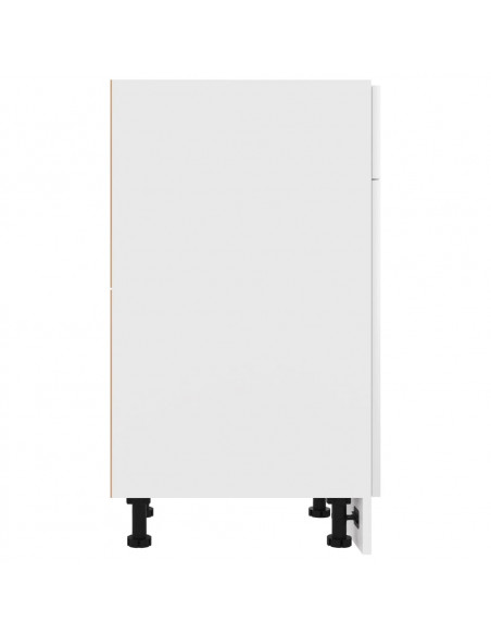Armadio con Cassetto Bianco 30x46x81,5 cm in Legno Multistrato
