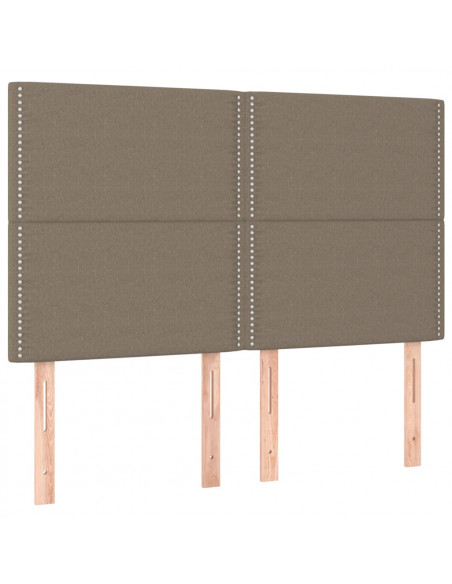 Testiere 4 pz Tortora 72x5x78/88 cm in Tessuto