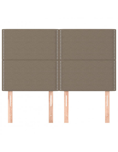 Testiere 4 pz Tortora 72x5x78/88 cm in Tessuto
