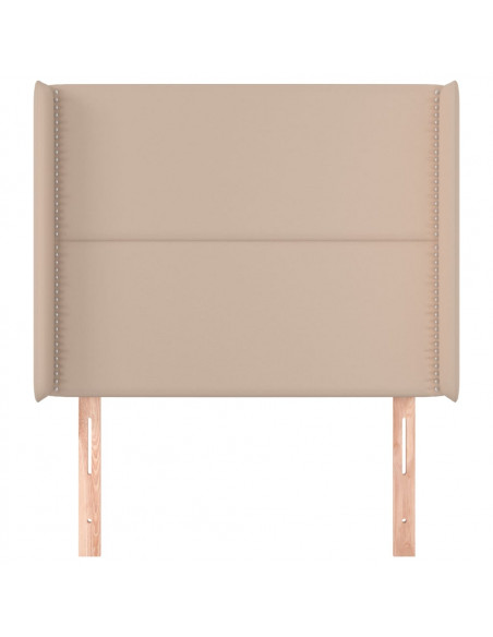 Testiera ad Orecchio Cappuccino 83x16x118/128 cm in Similpelle