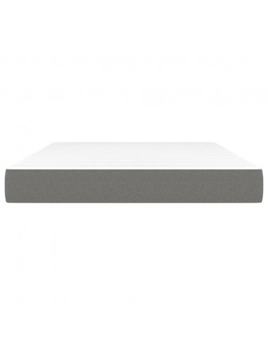 Materasso a Molle Insacchettate Grigio Scuro 140x200x20 cm