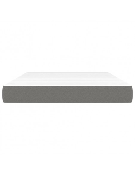 Materasso a Molle Insacchettate Grigio Scuro 140x200x20 cm