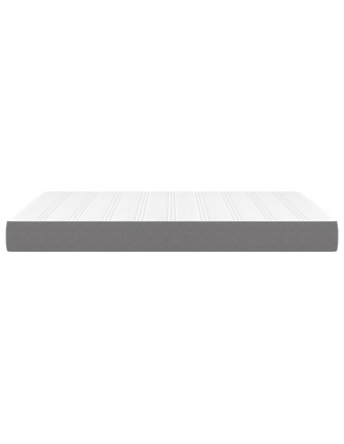 Materasso a Molle Insacchettate Grigio Scuro 140x200x20 cm