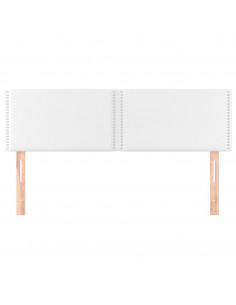 Testiere 2 pz Bianche 72x5x78/88 cm in Similpelle 2