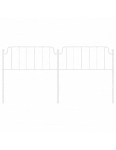 Testiera in Metallo Bianco 193 cm