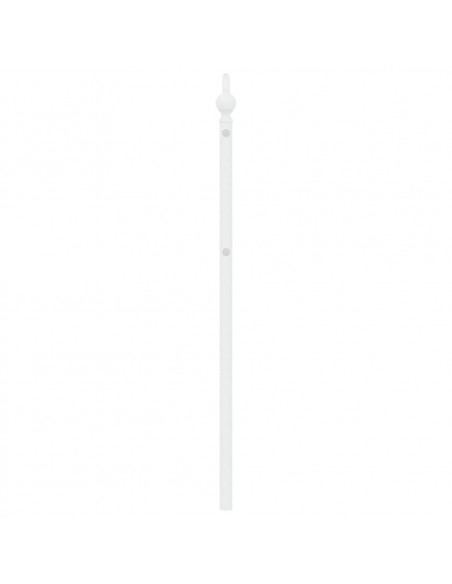Testiera in Metallo Bianco 193 cm