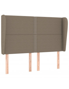 Testiera ad Orecchio Tortora 147 x 23 x 118/128 cm in Tessuto 2