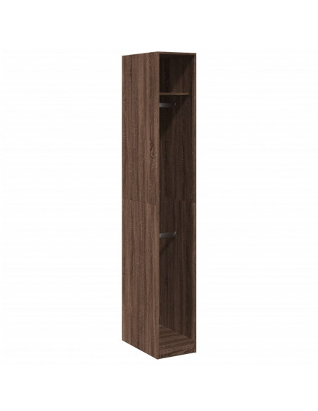 Armadio Rovere Marrone 30x50x200 cm in Legno Multistrato