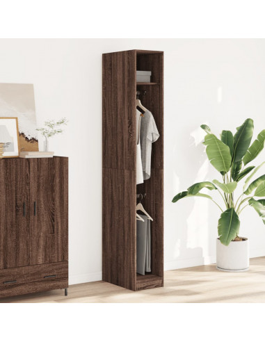 Armadio Rovere Marrone 30x50x200 cm in Legno Multistrato