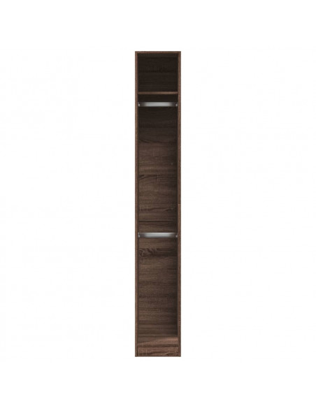 Armadio Rovere Marrone 30x50x200 cm in Legno Multistrato