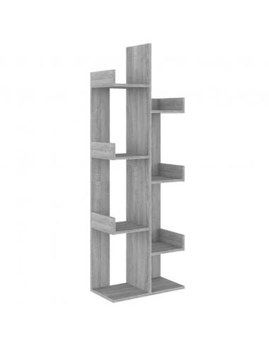 Libreria 48x25x140 cm Grigio Sonoma Legno Multistrato