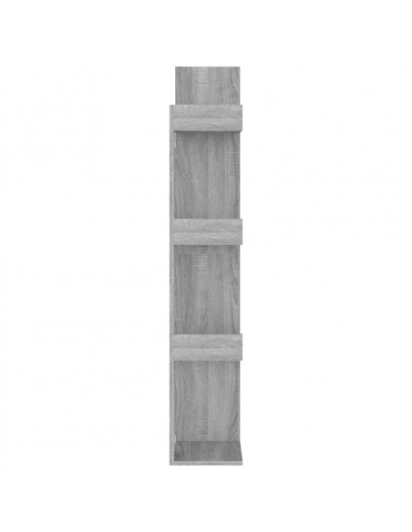 Libreria 48x25x140 cm Grigio Sonoma Legno Multistrato