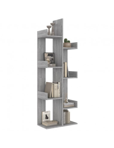 Libreria 48x25x140 cm Grigio Sonoma Legno Multistrato