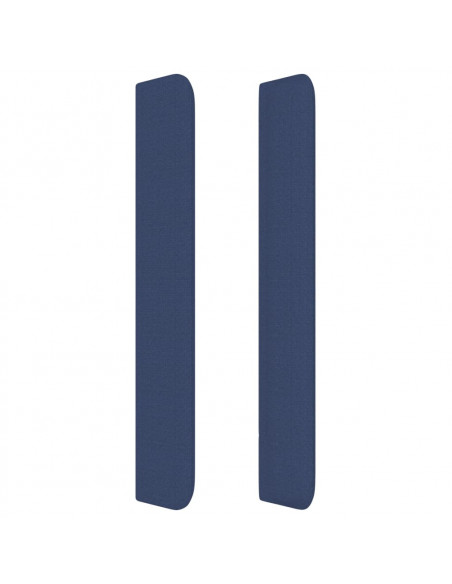 Testiera ad Orecchio Blu 93x16x118/128 cm in Tessuto