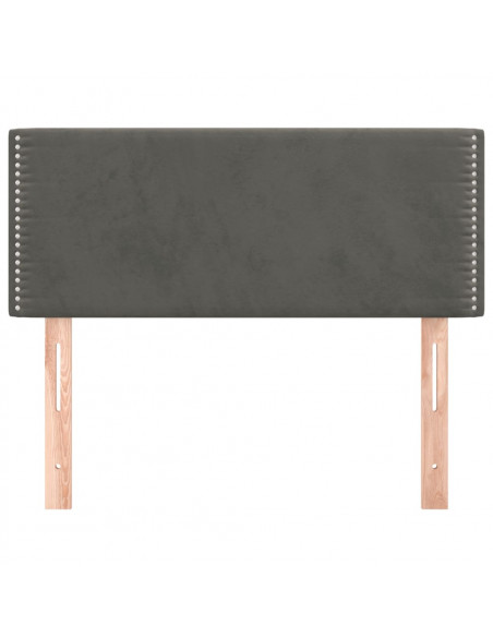 Testiera Grigio Scuro 100x5x78/88 cm in Velluto
