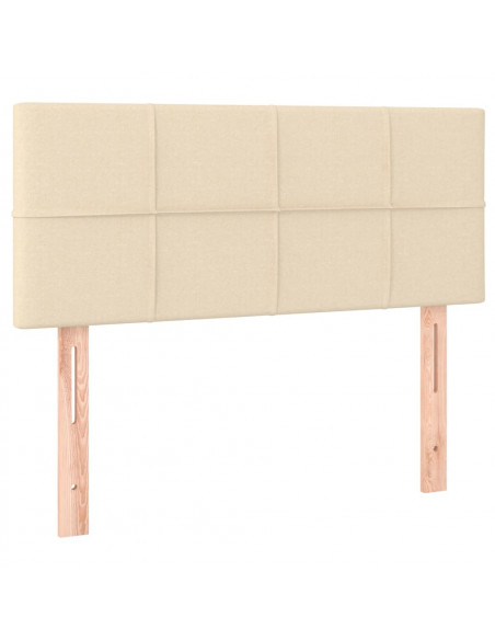 Testiera Crema 80x5x78/88 cm in Tessuto