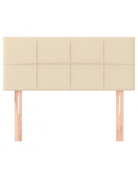 Testiera Crema 80x5x78/88 cm in Tessuto